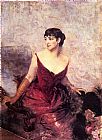 Countess de Rasty Seated in an Armchair by Giovanni Boldini
